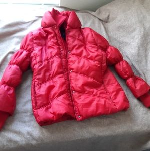 Bubble coat w/neck protection